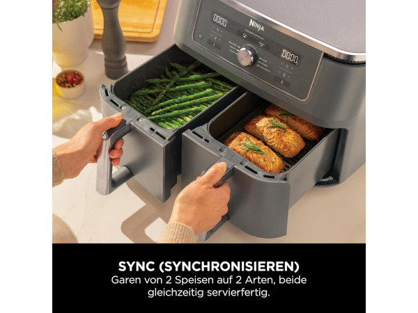 Ninja Dual Zone digitale Airfryer - 9,5L - DZ400EU – foto 3 – kavel bij XL Auctions