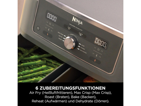 Ninja Dual Zone digitale Airfryer - 9,5L - DZ400EU – foto 4 – kavel bij XL Auctions