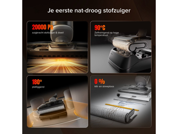 Roborock F25 GT nat-droog stofzuiger - 20.000 Pa – foto 5 – kavel bij XL Auctions