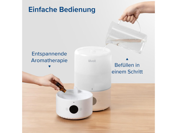 Levoit Smart Luchtbevochtiger - 3L - 20 dB – foto 6 – kavel bij XL Auctions