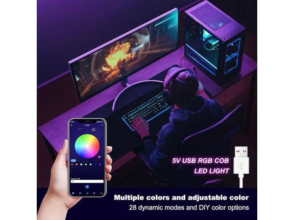 LED-strip COB RGB-strip 5 m – foto 2 – kavel bij XL Auctions