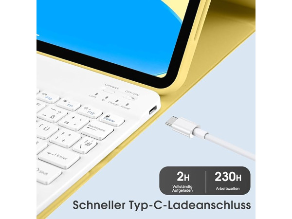 Laetass BT toetsenbord QWERTY +hoes iPad 10,9" – foto 4 – kavel bij XL Auctions