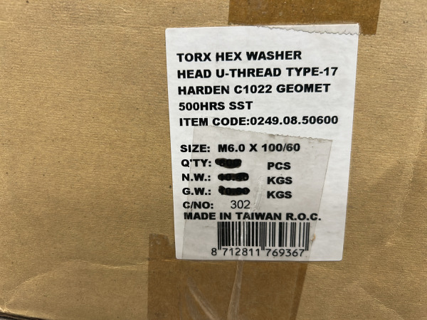 Doos houtconstructieschroef flenskop Torx M6x100mm Geomet – foto 5 – kavel bij XL Auctions