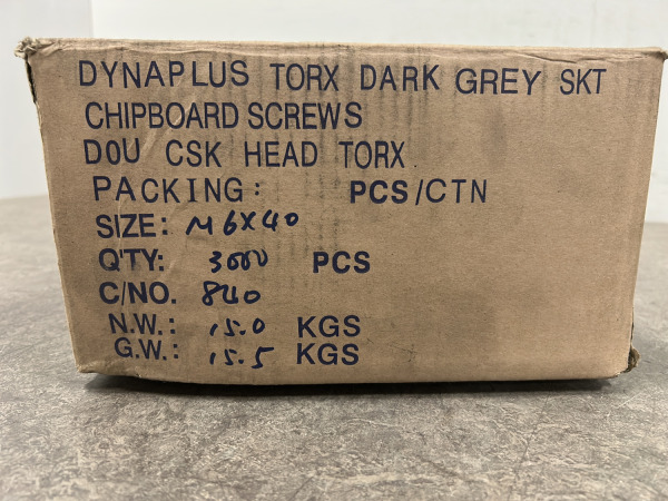 Doos Dynaplus spaanplaatschroeven ø6x40mm Torx – foto 6 – kavel bij XL Auctions