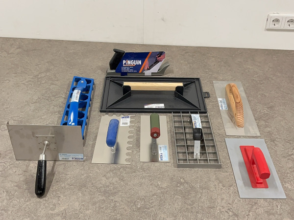 Pinguin en Solid stukadoorsgereedschap set 9-delig