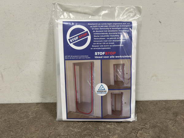 5x Super Prof afsluitfolie met rits 2500x1100mm StofStop – foto 6 – kavel bij XL Auctions