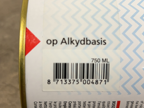 3x Hermadix verfbeits wijnrood 750ml Houtdecor – foto 5 – kavel bij XL Auctions