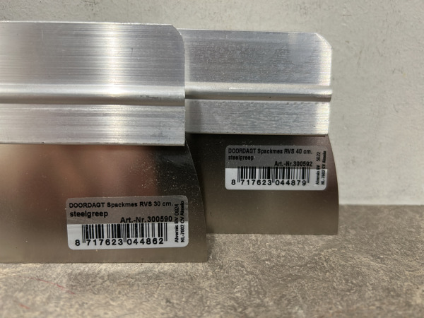 Doordagt spackmessen rvs softgrip set 6-delig – foto 3 – kavel bij XL Auctions
