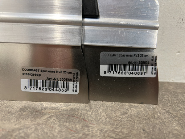 Doordagt spackmessen rvs softgrip set 6-delig – foto 5 – kavel bij XL Auctions