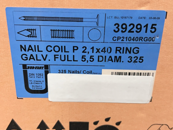 12x Duo-Fast brads ø5,5mm rol – foto 6 – kavel bij XL Auctions