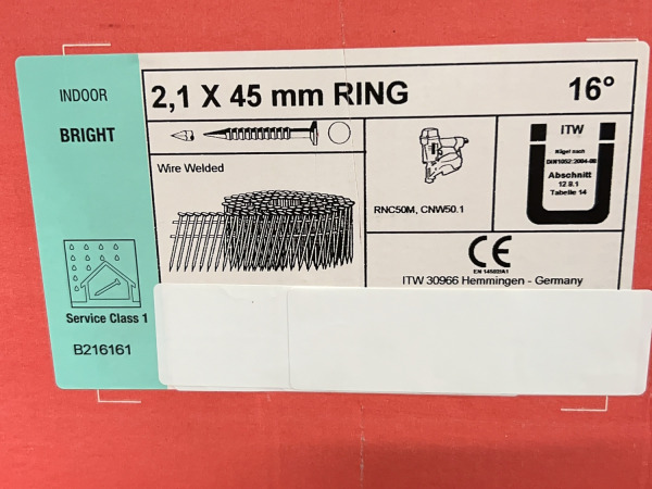 25x Haubold brads op rol 2,1x45mm – foto 5 – kavel bij XL Auctions