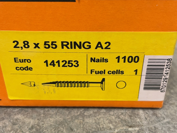 Paslode brads 2,8x55mm RVS 1100-pack – foto 6 – kavel bij XL Auctions