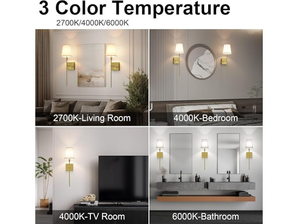 Coinmit Draadloze Wandlamp (2 Stuks) Goudkleurig – foto 5 – kavel bij XL Auctions