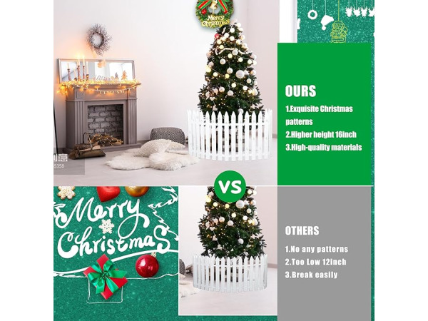 Set van 24 kerstboomhekjes 60cmhoog – foto 3 – kavel bij XL Auctions