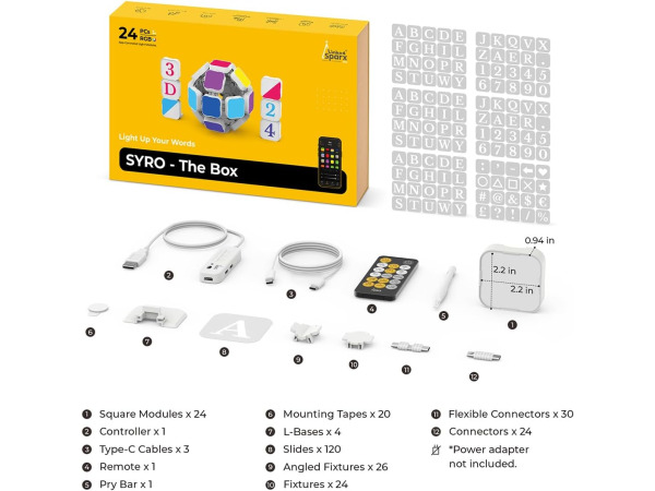 LinkedSparx 3D vierkante lichtpanelen – foto 5 – kavel bij XL Auctions