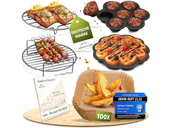 Heimharmonie airfryer accessoires 10delig – foto 2 – kavel bij XL Auctions