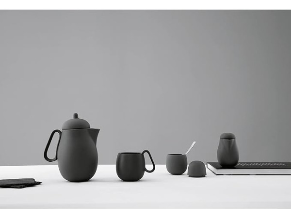 Nina, porseleinen theepot 1L matzwart – foto 2 – kavel bij XL Auctions