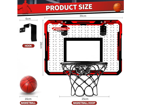 Doloowee Mini-basketbalkorf voor deur – foto 4 – kavel bij XL Auctions
