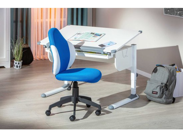 Inter link Jessie bureaustoel blauw-wit – foto 2 – kavel bij XL Auctions