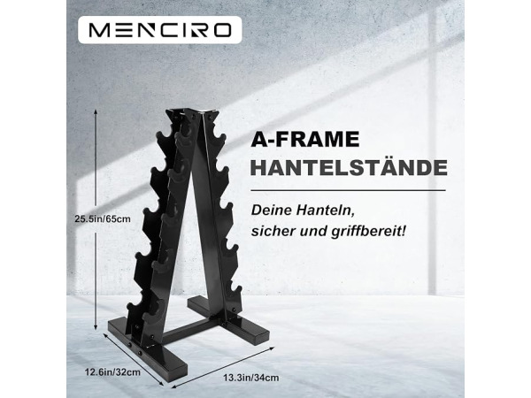 Menciro A-frame halterstandaard zwart – foto 3 – kavel bij XL Auctions