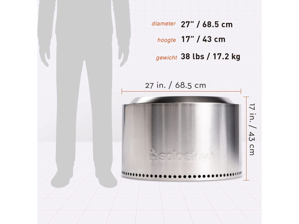 Solo Stove Yukon-Vuurkorf 2.0 - Cascade – foto 3 – kavel bij XL Auctions