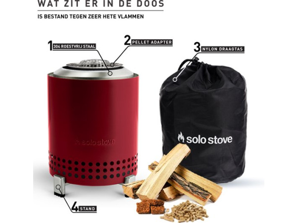 Solo Stove Mesa Tafelvuurplaats Rood – foto 2 – kavel bij XL Auctions