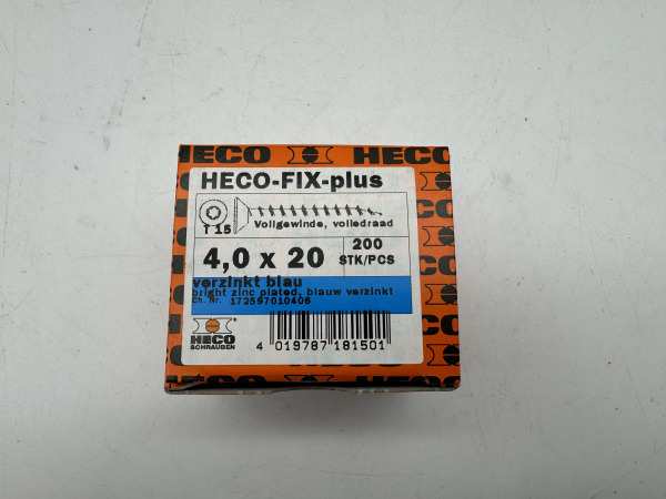 Heco schroeven 12.600 stuks 4,0x20mm (T15) verzinkt – foto 2 – kavel bij XL Auctions