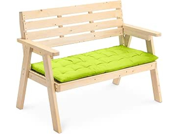 Tuinbank palletkussen 120x40mc 4cm dik Geel-groen – kavel bij XL Auctions