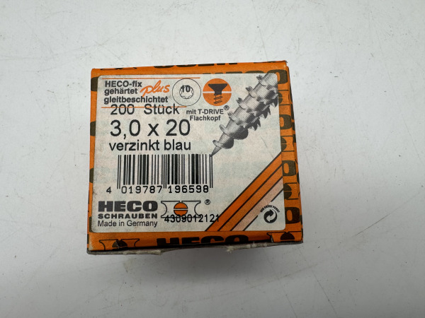 Heco schroeven 2000 stuks 3,0x20mm (T10) verzinkt – foto 2 – kavel bij XL Auctions