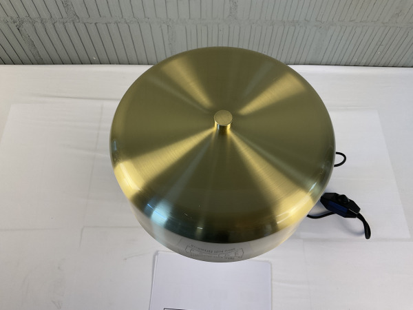 Lucide Mirasol tafellamp wit marmer met gouden kap – foto 2 – kavel bij XL Auctions