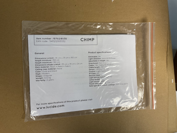 Lucide Chimp Extravaganza vloerlamp – foto 4 – kavel bij XL Auctions