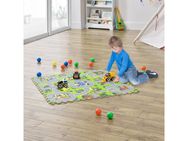 Kinderpuzzelmat - 9-delig - Stad met straten design – foto 3 – kavel bij XL Auctions