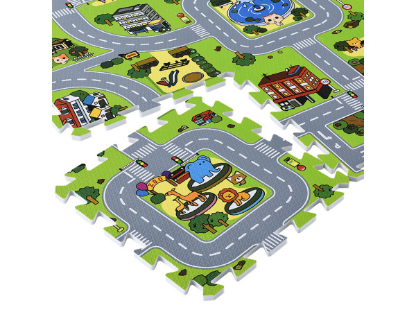 Kinderpuzzelmat - 9-delig - Stad met straten design – foto 6 – kavel bij XL Auctions