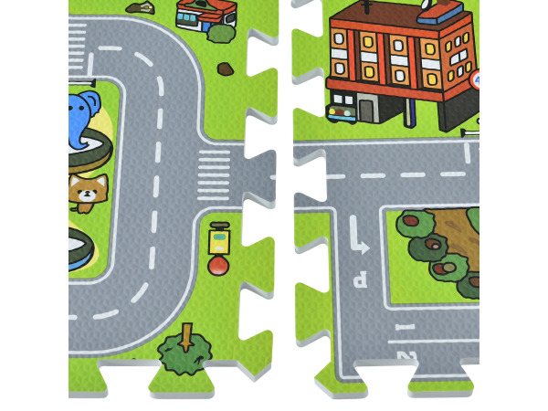 Kinderpuzzelmat - 9-delig - Stad met straten design – foto 7 – kavel bij XL Auctions