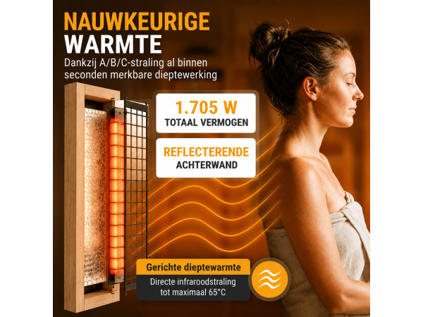 Infraroodcabine Trondheim 90 naturel – foto 5 – kavel bij XL Auctions