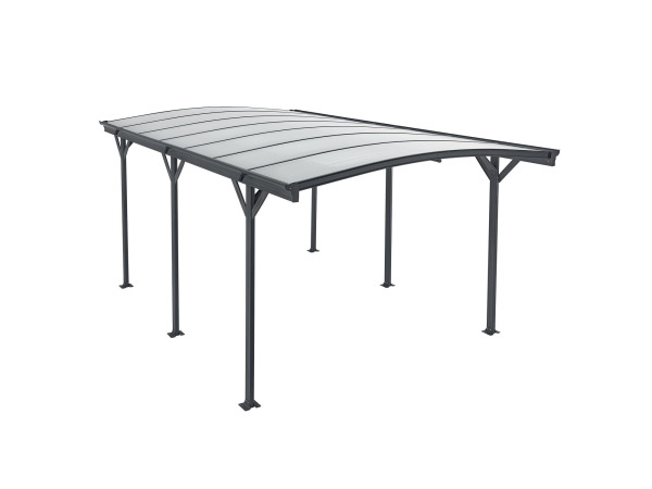 Terrasdak / Carport - Boogdak - 5 x 3 m - Donkergrijs – foto 9 – kavel bij XL Auctions