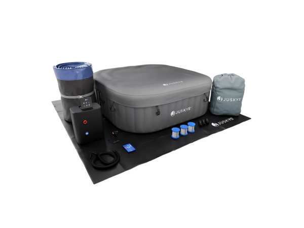 Opblaasbare Whirlpool - 4-6 personen - Grijs / Blauw – foto 4 – kavel bij XL Auctions