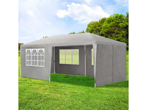 Partytent met zijwanden - 3x6M - Donkergrijs – foto 12 – kavel bij XL Auctions