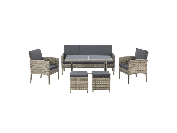 Loungeset / Tuinset Turijn - 7 personen - Polyrotan – foto 11 – kavel bij XL Auctions