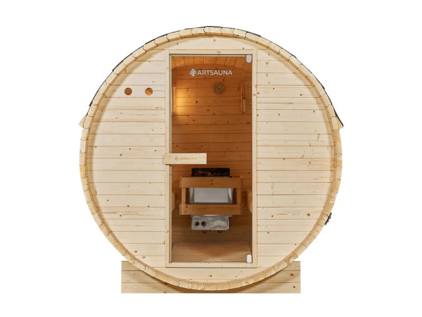 Barrelsauna Spitsbergen- 3,6 - 8 kW - 191x193x180 cm – foto 18 – kavel bij XL Auctions