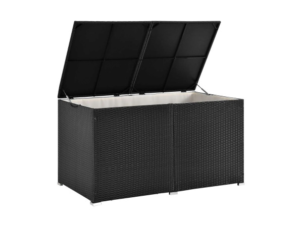 Polyrotan Opbergbox Ikaria - 950 L - Zwart