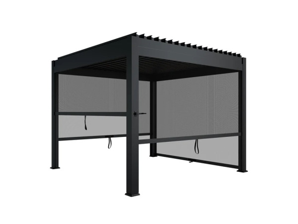 Pergola / Lamellendak - Tahiti - 3x3 m - Antraciet – foto 3 – kavel bij XL Auctions