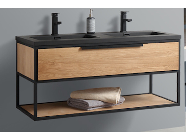 Casajoy Eiken Badkamermeubel 120cm – foto 3 – kavel bij XL Auctions