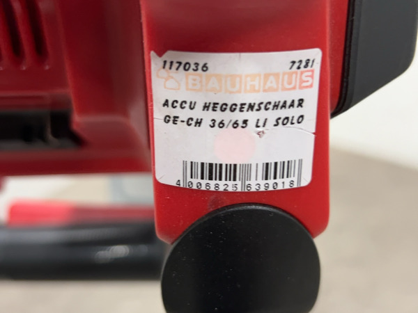 Einhell accu heggenschaar 36V body GE-CH 36/65 Li – foto 8 – kavel bij XL Auctions
