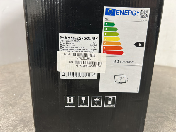 AOC game monitor 27" 27G2U/BK – foto 8 – kavel bij XL Auctions