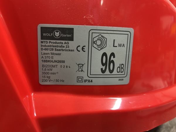 Wolf-Garten elektrische grasmaaier 1600W A 370 E – foto 8 – kavel bij XL Auctions