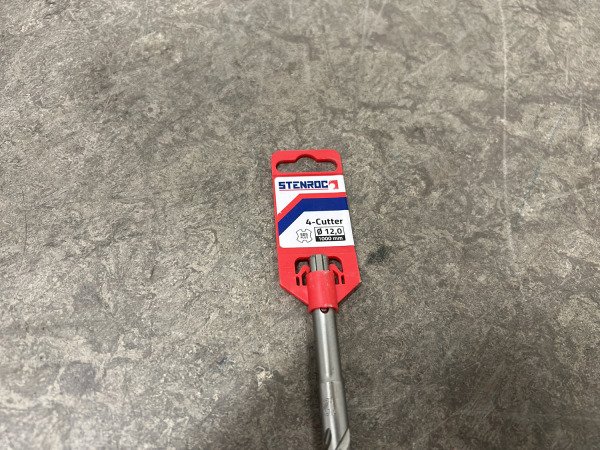 Stenroc betonboor ø12x1000mm SDS-Plus 4-Cutter – foto 3 – kavel bij XL Auctions