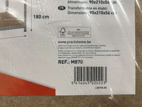 Practo stellingkast Heavy Duty 870 – foto 6 – kavel bij XL Auctions