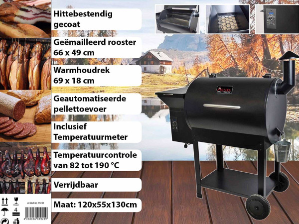 Arpe verrijdbare pelletsmoker AP-100 – foto 5 – kavel bij XL Auctions