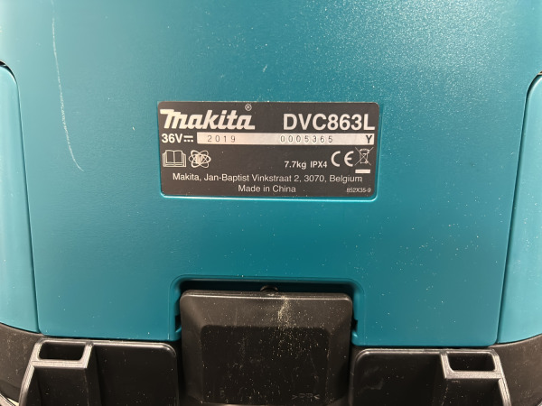 Makita accu stofzuiger 2x18V body DVC863LZ – foto 8 – kavel bij XL Auctions